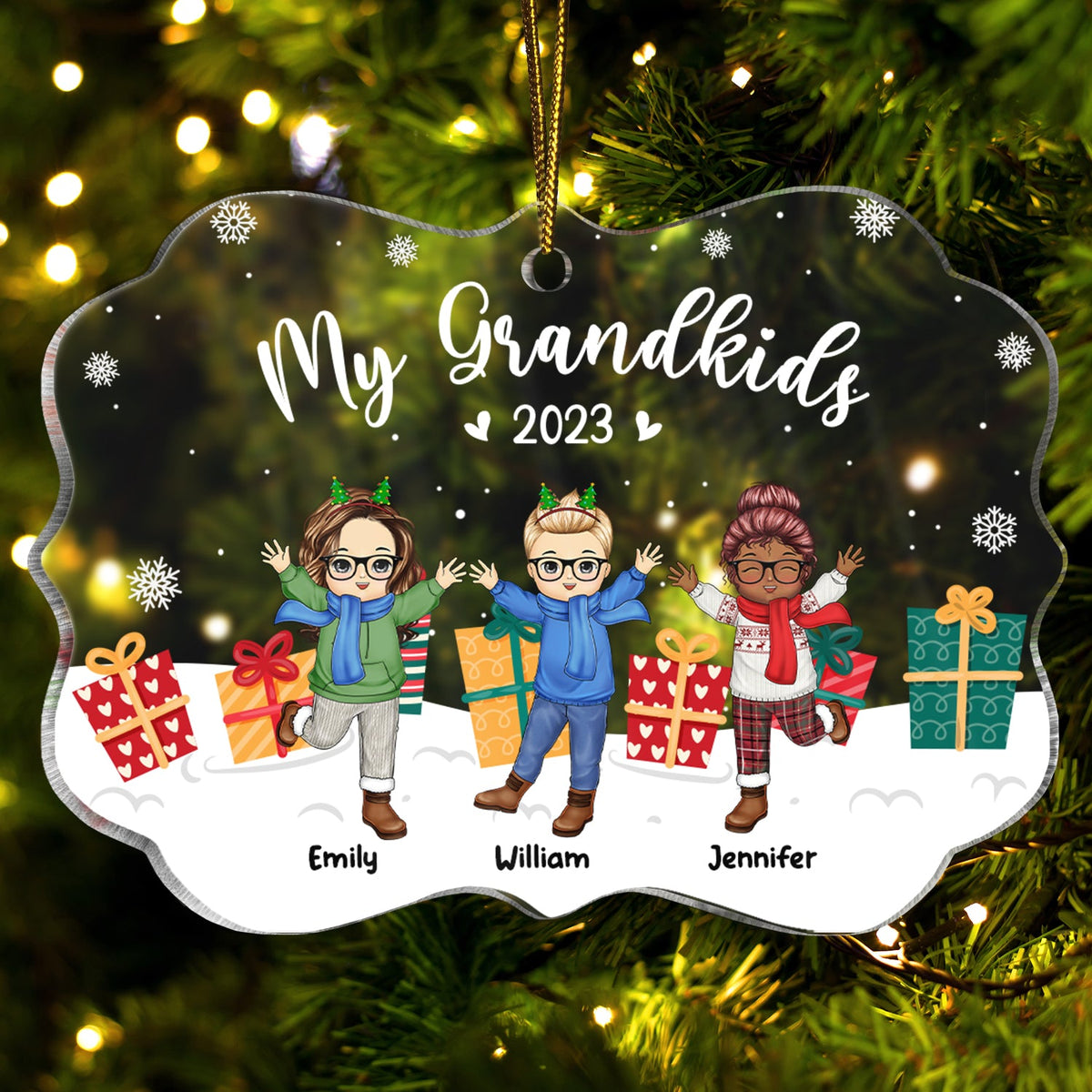 Christmas My Grandkids - Gift For Grandparents - Personalized Medallio ...