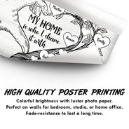 What I Love Most About My Home - Gift For Couples & Families - Personalized Custom Poster