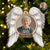Custom Photo In Loving Memory Angel Wings - Memorial Gift - Personalized Custom Shaped Wooden Ornament