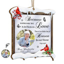 Custom Photo In Loving Memory - Christmas, Memorial Gift - Personalized Custom Shaped Wooden Ornament