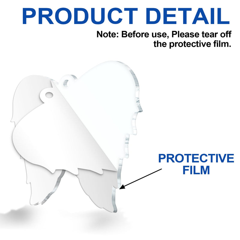 Your Wings Were Ready - Christmas, Memorial Gift - Personalized Custom Shaped Acrylic Ornament