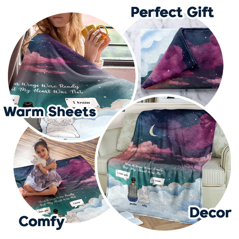 You Were My Favorite Hello And Hardest Goodbye - Memorial Gift - Personalized Fleece Blanket