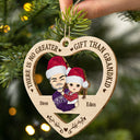 Grandkid I Love You Forever & Always - Christmas Gift For Grandma, Grandpa - Personalized Wooden Cutout Ornament