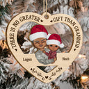 Grandkid I Love You Forever & Always - Christmas Gift For Grandma, Grandpa - Personalized Wooden Cutout Ornament