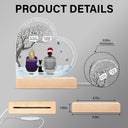 You Were My Favorite Hello And Hardest Goodbye - Memorial Gift For Pet Lovers - Personalized 3D Led Light Wooden Base