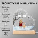 You Were My Favorite Hello And Hardest Goodbye - Memorial Gift For Pet Lovers - Personalized 3D Led Light Wooden Base