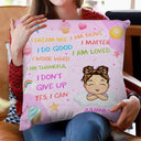I Dream Big I Do Good - Gift For Granddaughter, Grandson, Kids - Personalized Pillow