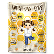 Soyez drôle, soyez gentil - Cadeau pour petite-fille, petit-fils, enfants - Couverture polaire personnalisée