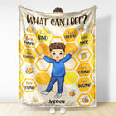 Soyez drôle, soyez gentil - Cadeau pour petite-fille, petit-fils, enfants - Couverture polaire personnalisée