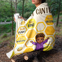 Soyez drôle, soyez gentil - Cadeau pour petite-fille, petit-fils, enfants - Couverture polaire personnalisée