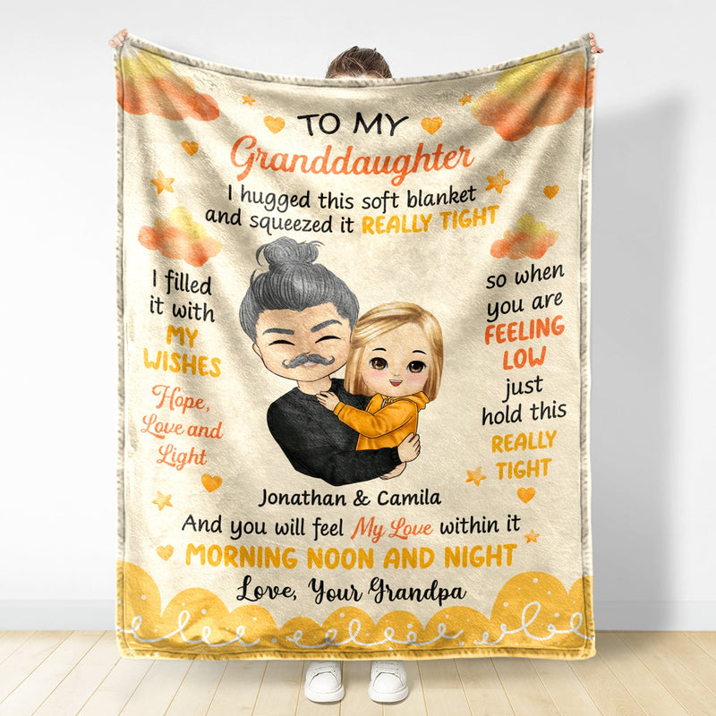 You Will Feel My Love Within It - Gift For Granddaughter, Grandson, Kids - Personalized Fleece Blanket