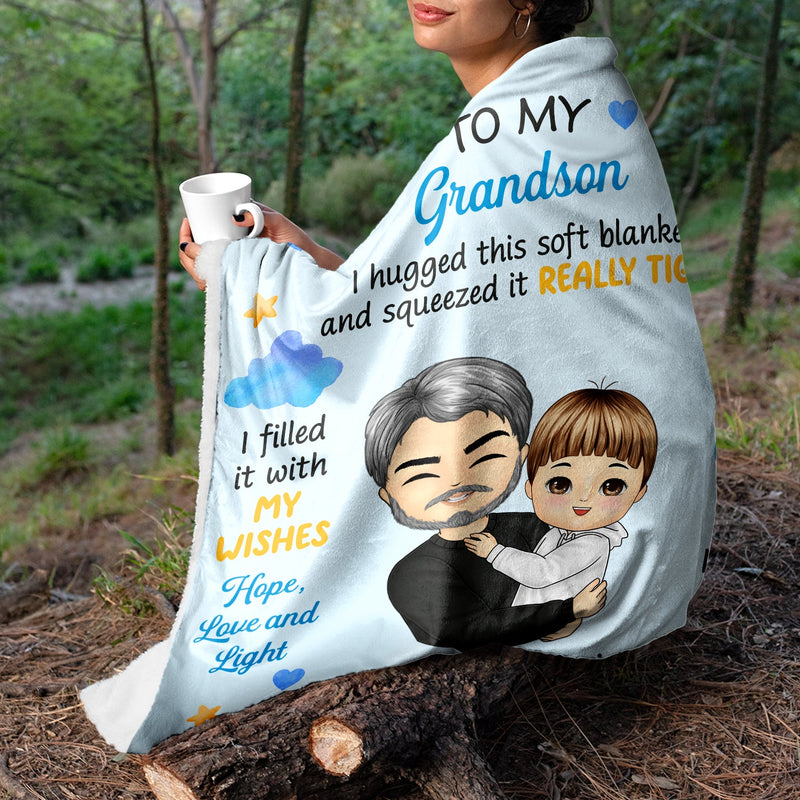 You Will Feel My Love Within It - Gift For Granddaughter, Grandson, Kids - Personalized Fleece Blanket