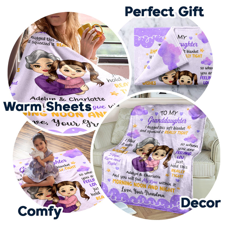 You Will Feel My Love Within It - Gift For Granddaughter, Grandson, Kids - Personalized Fleece Blanket