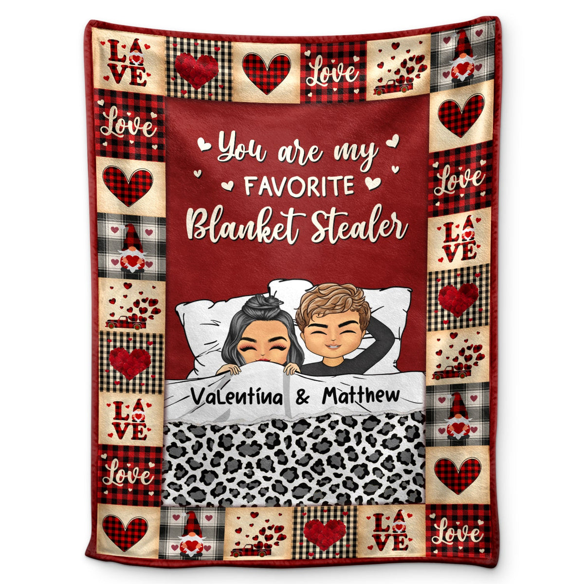 You Are My Favorite Blanket Stealer Gift For Couples Personalized