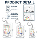 Besties Forever - Gift For Besties - Personalized Aluminum Keychain