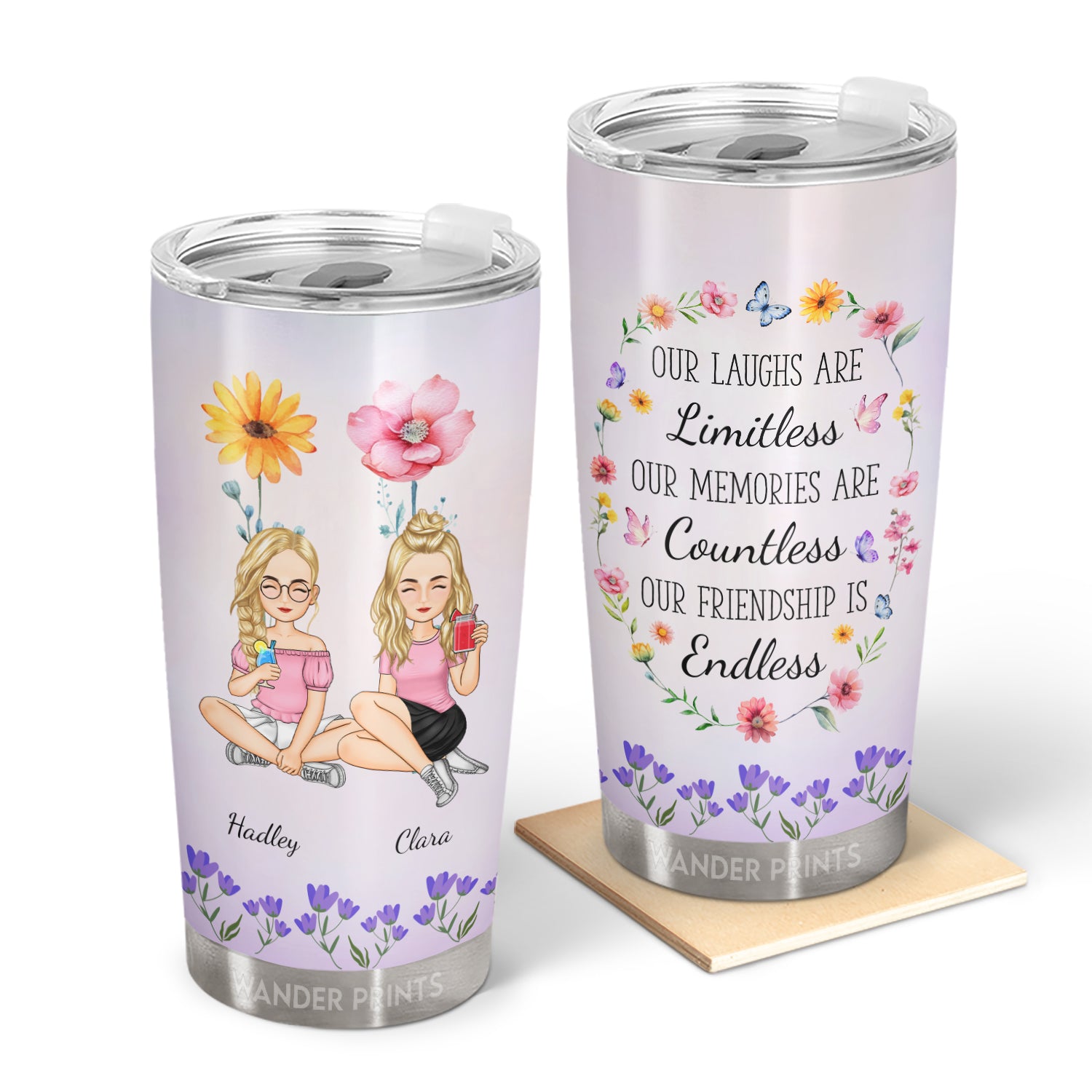 Our Friendship Is Endless - Gift For Bestie - Personalized Tumbler