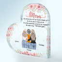 Mom For All The Times I Forgot To Thank You - Gift For Mother - Personalized Heart Shaped Acrylic Plaque