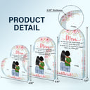 Mom For All The Times I Forgot To Thank You - Gift For Mother - Personalized Heart Shaped Acrylic Plaque