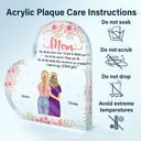 Mom For All The Times I Forgot To Thank You - Gift For Mother - Personalized Heart Shaped Acrylic Plaque