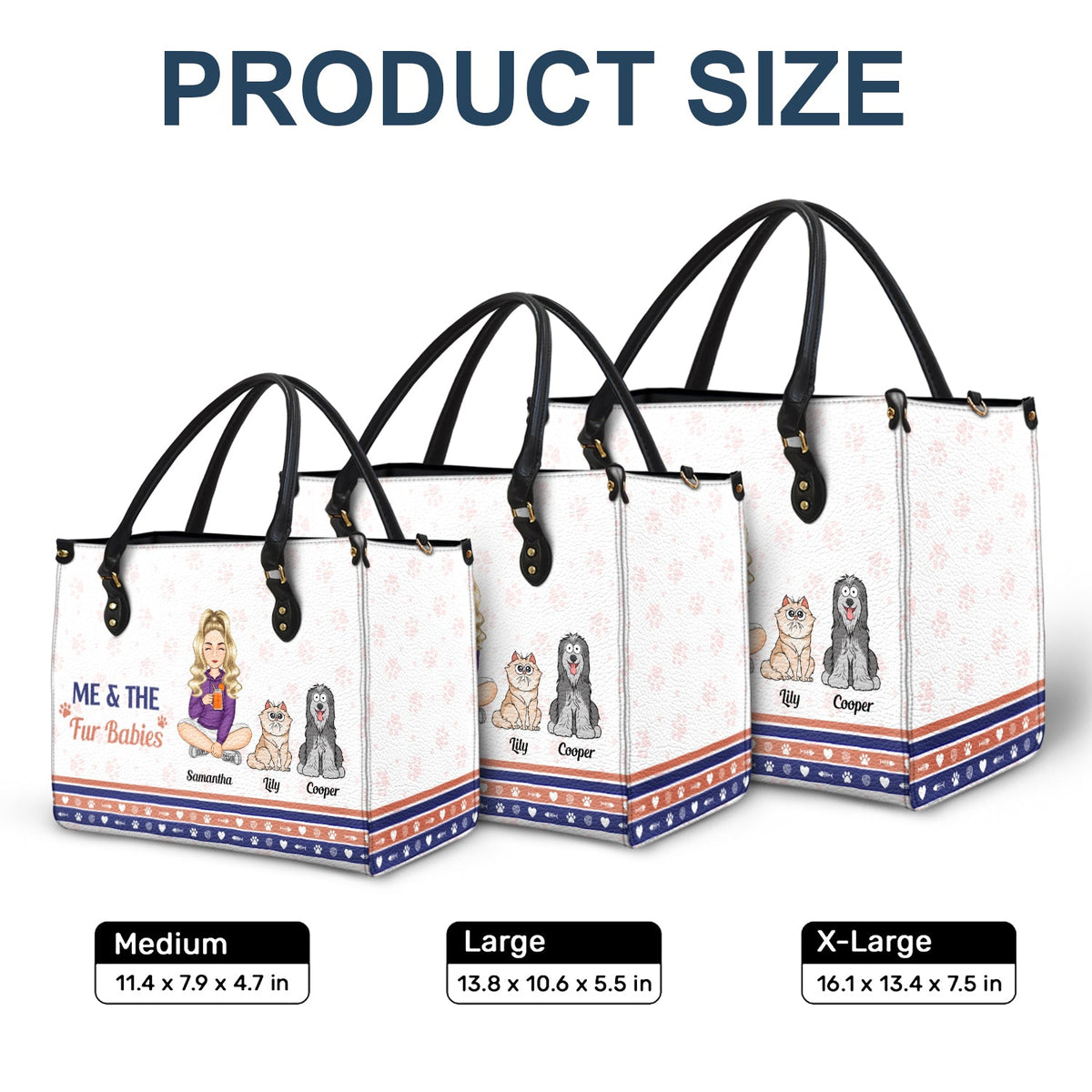 Best Fur Mom Ever - Gift For Dog Mom, Cat Mom, Pet Lovers - Personalized Leather Bag