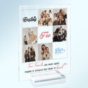 Custom Photo Besties For Life - Gift For Bestie - Personalized Vertical Rectangle Acrylic Plaque