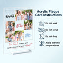 Custom Photo Besties For Life - Gift For Bestie - Personalized Vertical Rectangle Acrylic Plaque