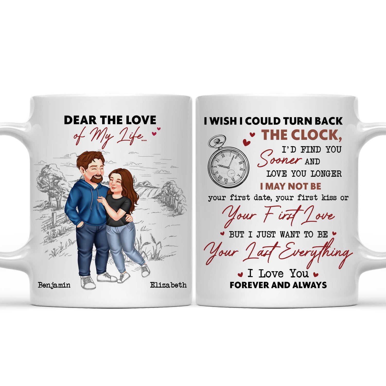 I Wish I Could Turn Back The Clock - Gift For Couples - Personalized Mug