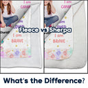 Custom Photo I Am Loved - Gift For Grandson, Granddaughter, Kids - Personalized Fleece Blanket, Sherpa Blanket