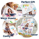 Custom Photo I Am Loved - Gift For Grandson, Granddaughter, Kids - Personalized Fleece Blanket, Sherpa Blanket