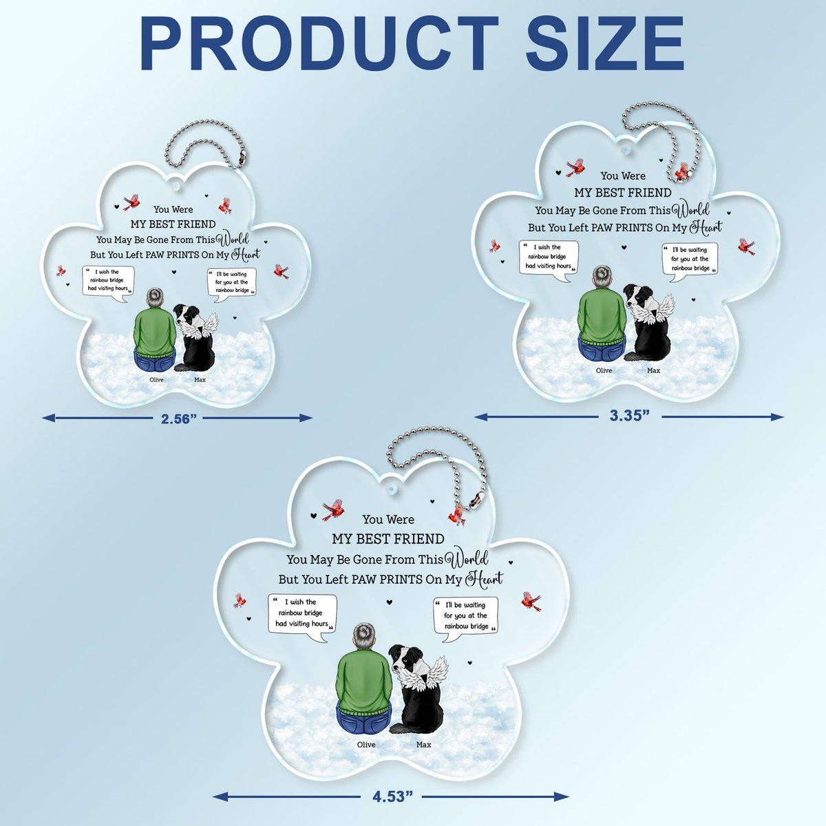 You Were My Favorite Hello - Memorial Gift For Pet Lovers - Personalized Acrylic Car Hanger