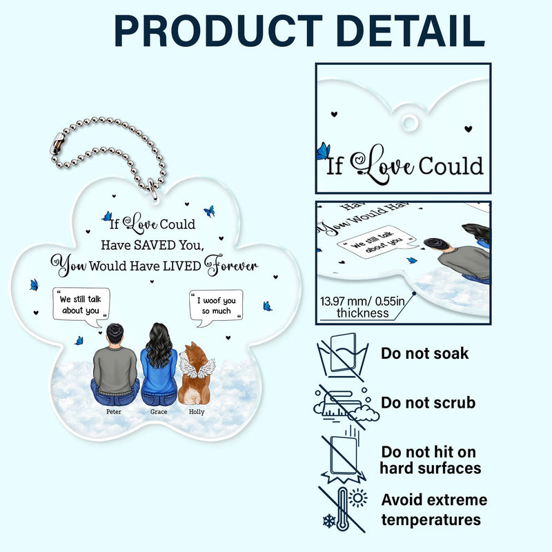 You Were My Favorite Hello - Memorial Gift For Pet Lovers - Personalized Acrylic Car Hanger