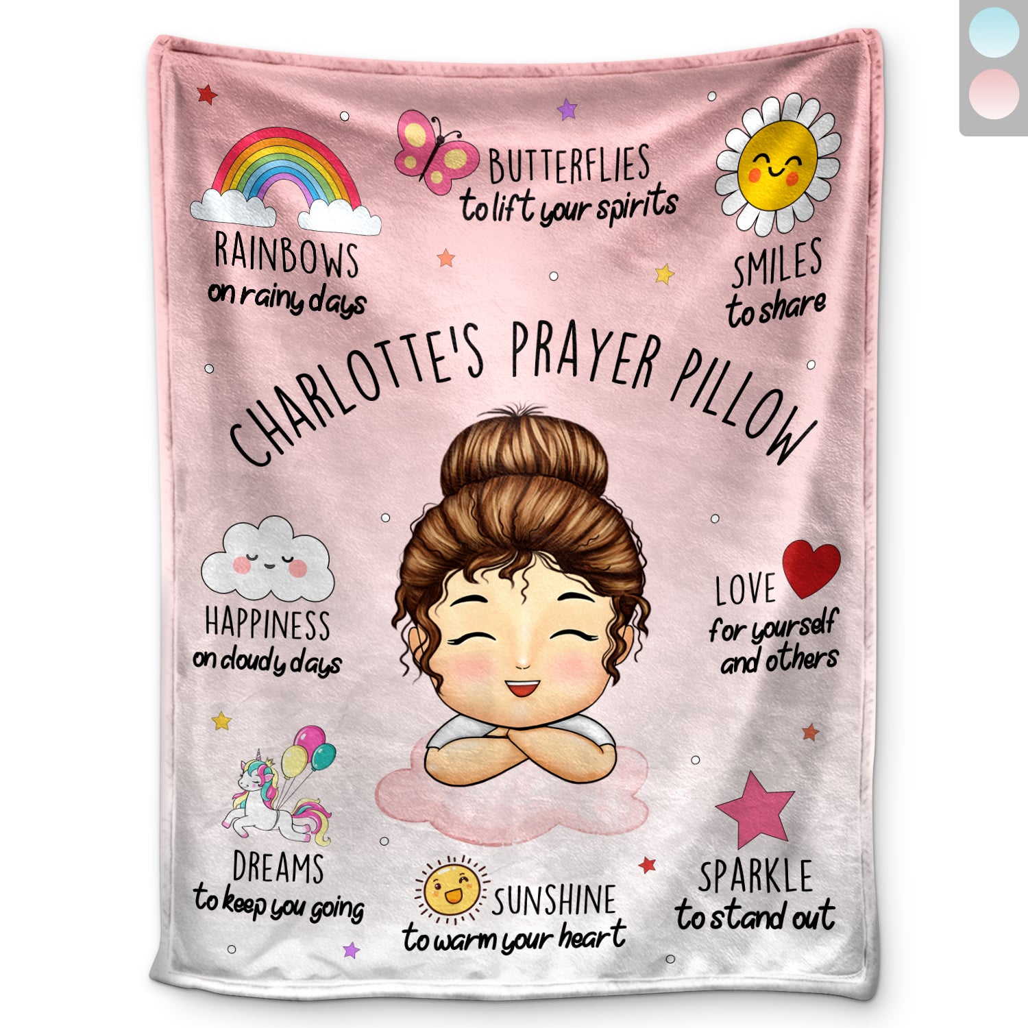 Prayer For Kid - Gift For Granddaughter, Daughter, Grandson, Son - Personalized Fleece Blanket, Sherpa Blanket