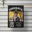 Custom Photo Graduation Celebration - Graduation Gift - Personalized Flag