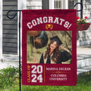 Custom Photo Graduation Celebration - Graduation Gift - Personalized Flag