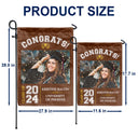 Custom Photo Graduation Celebration - Graduation Gift - Personalized Flag