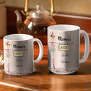 Mom's Grandma's Garden - Loving Gift For Mother, Grandmother - Personalized White Edge-to-Edge Mug