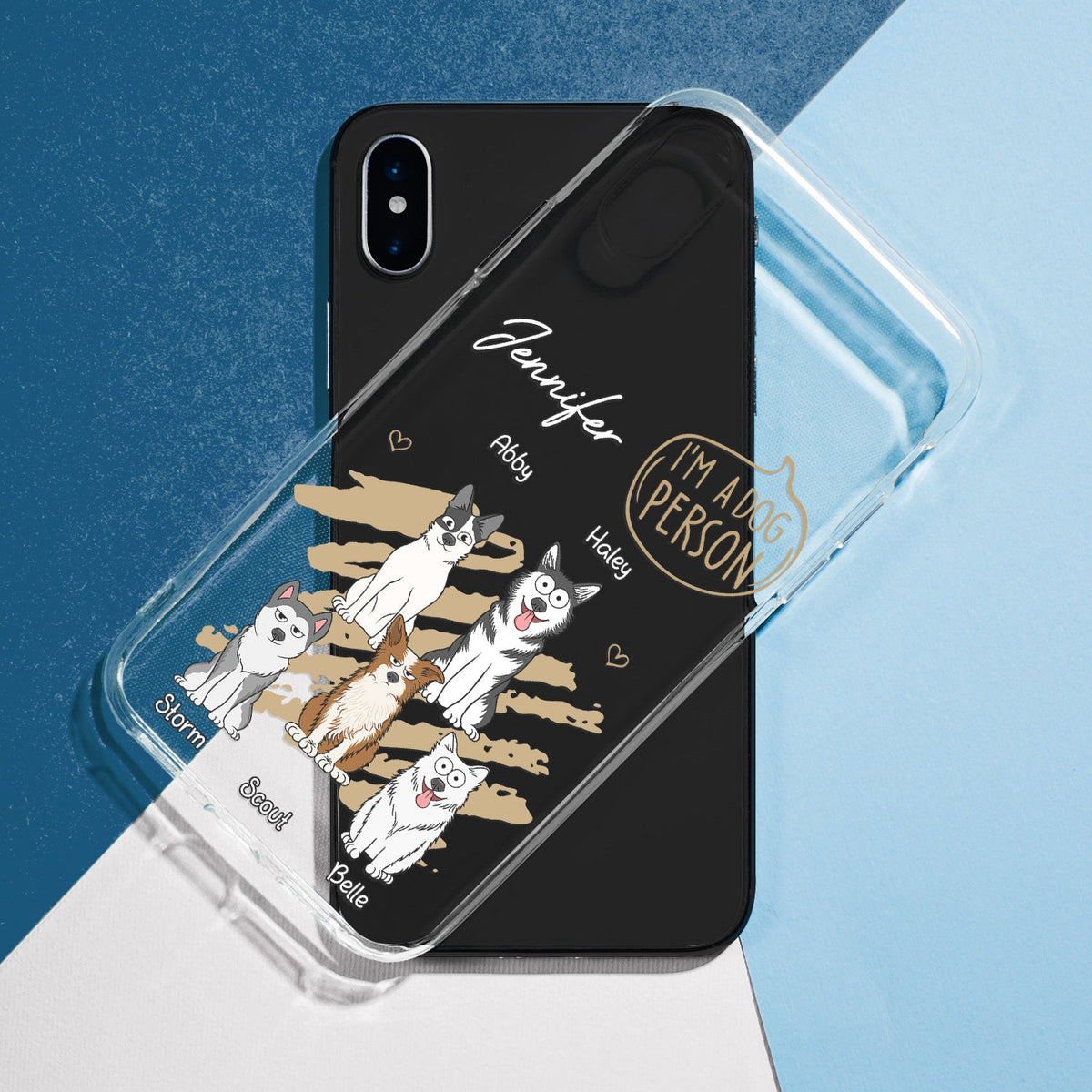 I'm A Dog Person - Gift For Dog Mom, Dog Dad, Dog Lovers - Personalized Clear Phone Case