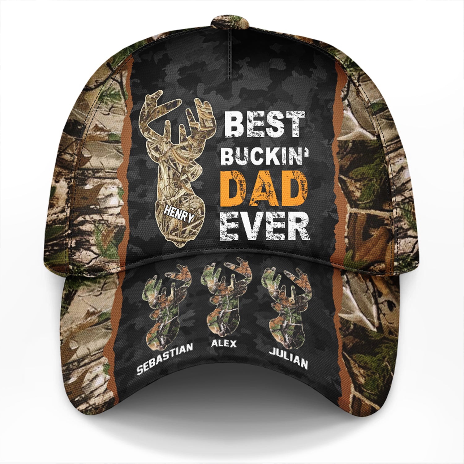 Bucking Dad Grandpa Hunting - Gift For Father, Grandfather - Personalized Classic Cap