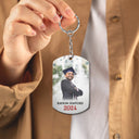 Custom Photo You Are Braver Than You Believe - Graduation Gift, Gift For Friends - Personalized Aluminum Keychain