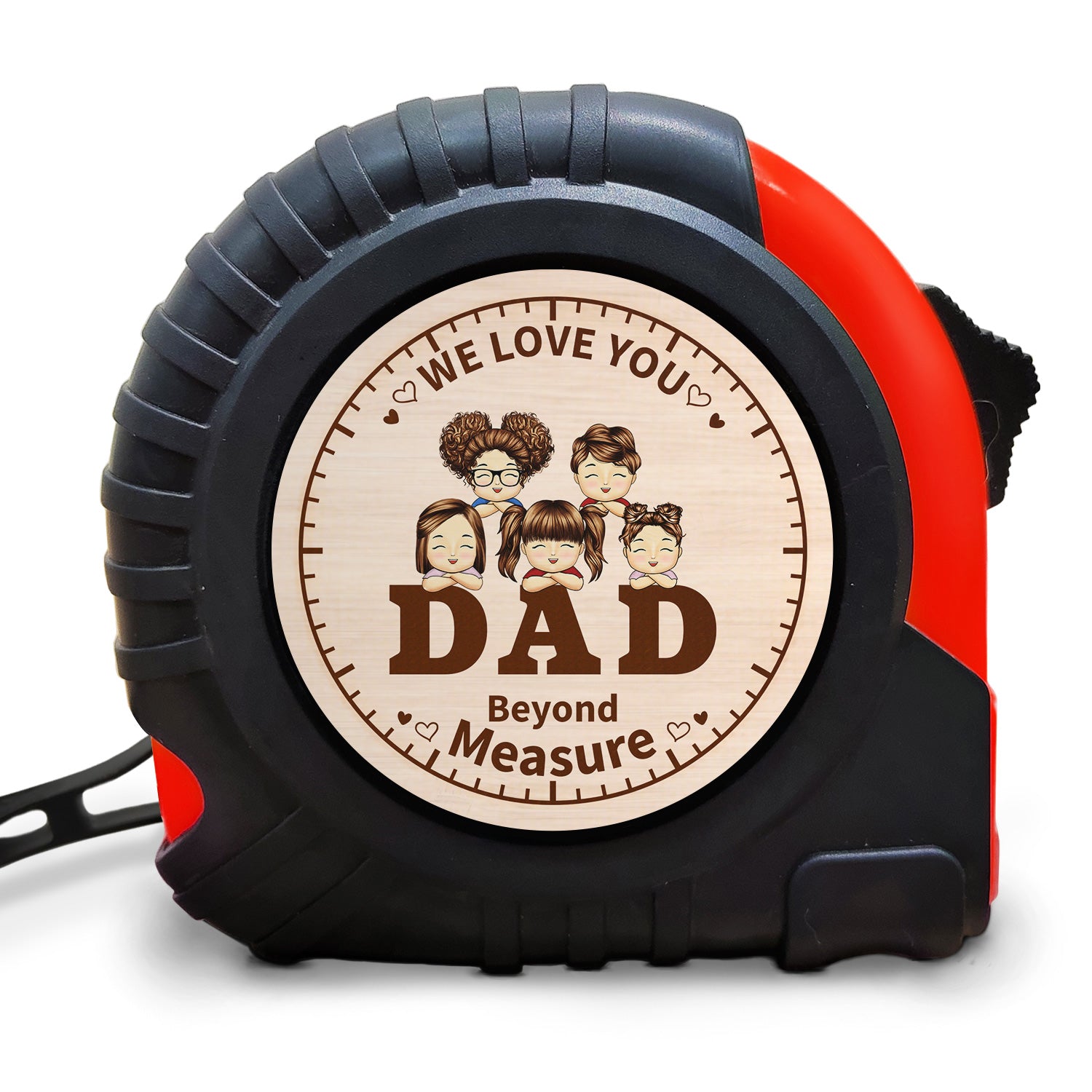 Dad Grandpa We Love You Beyond Measure - Gift For Father, Grandfather - Personalized Tape Measure