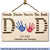 DIY Handprint Keepsake Hands Down - Personalized Wood Rectangle Sign