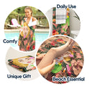 Custom Photo Hula Dancing - Personalized Beach Towel