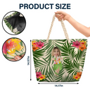 Custom Photo Hula Dancing - Personalized Beach Bag