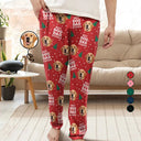Christmas,Custom Photo,Pet Lovers,Pet Mom,Pet Dad,Dog Lovers,Cat Lovers,Happy - Custom Photo Best Pet Dad Mom Ever - Personalized Pajama Pants