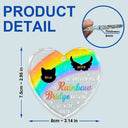 Pet Lovers - A Piece Of My Heart Memorial Christmas - Personalized Heart Shaped Glass Ornament