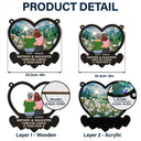 Gift For Mother, Gift For Daughter - Mother & Daughters Forever Linked Together - Personalized Window Hanging Suncatcher Ornament
