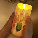 Pet Lovers, Dog Lovers, Cat Lovers - Light This Up And Know I'm Here Memorial Pet Lovers - Personalized Flameless LED Candle