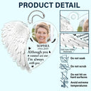 Family, Memorial - Custom Photo Although You Cannot See Me I'm Always With You - Personalized Acrylic Car Hanger