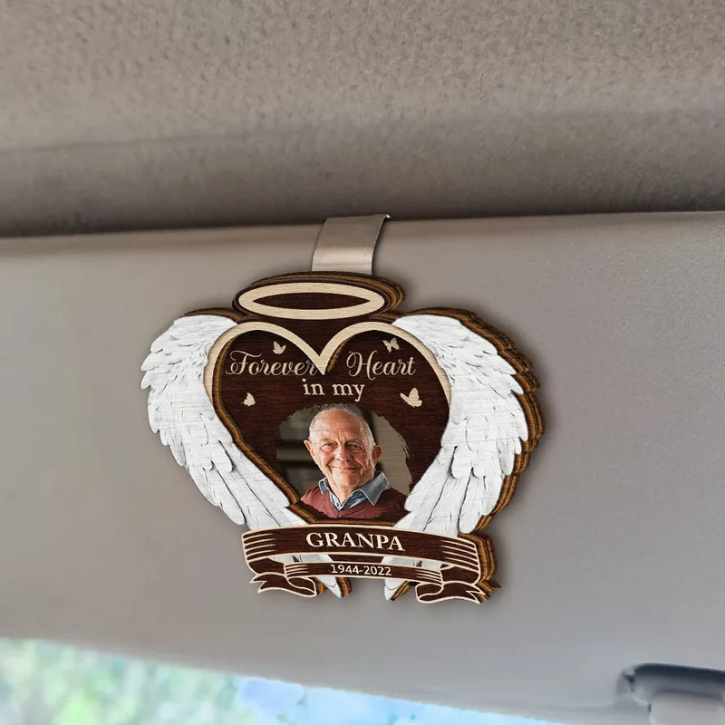 Memorial, Family - Custom Photo I Am Always With You Memorial - Personalized Custom Shaped Car Visor Clip