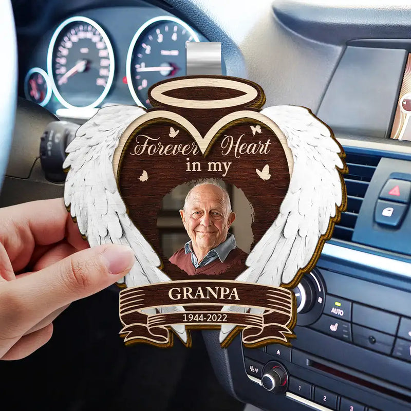 Memorial, Family - Custom Photo I Am Always With You Memorial - Personalized Custom Shaped Car Visor Clip